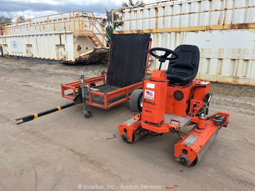 2021 Salsco HP11 36" Smooth Double Drum Static Ride On Roller Compactor bidadoo