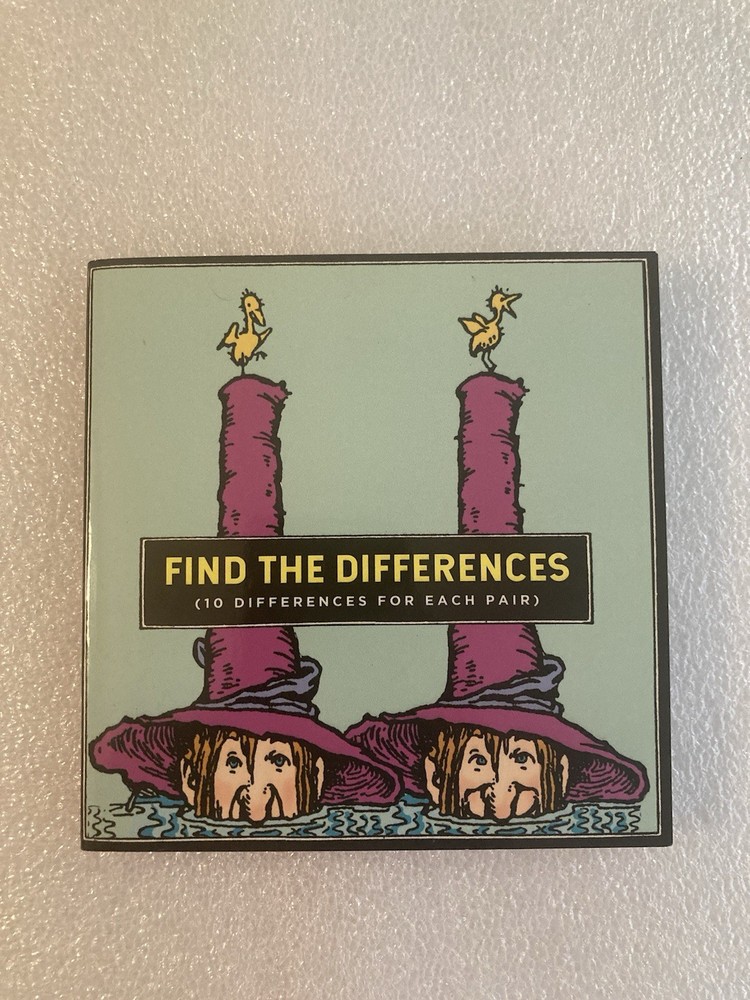 EeBoo FIND THE DIFFERENCES BOOK - 10 differences - with answer key