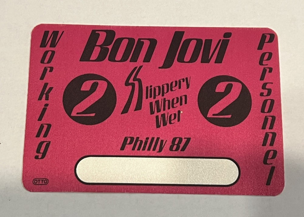 Bon Jovi/Richie Sambora Guitar Picks/Backstage Pass Combo