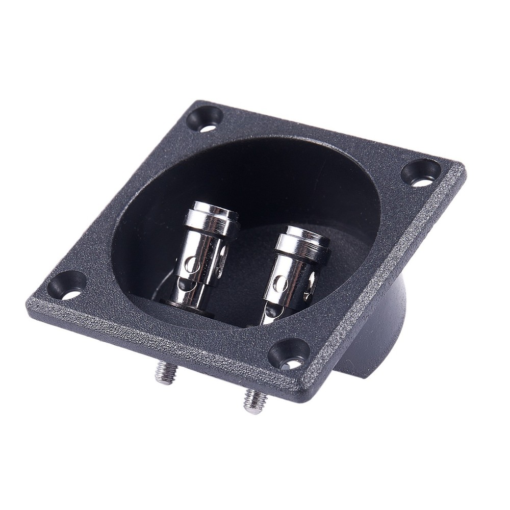 Square Shape Binding Post Type Speaker Box Terminal Cup Black F7Q46635