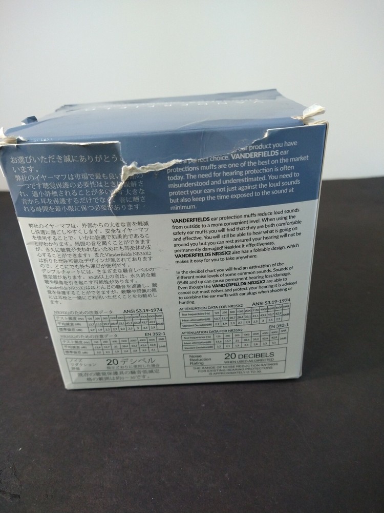 Vanderfields NRX35DX2 Foldable Earmuffs New