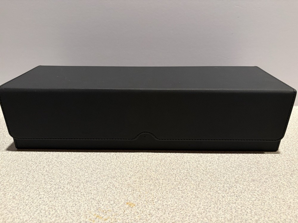 Premium Card Deck Storage Box No Dice, Tray, 4 Deck Cases Durable PU Leather