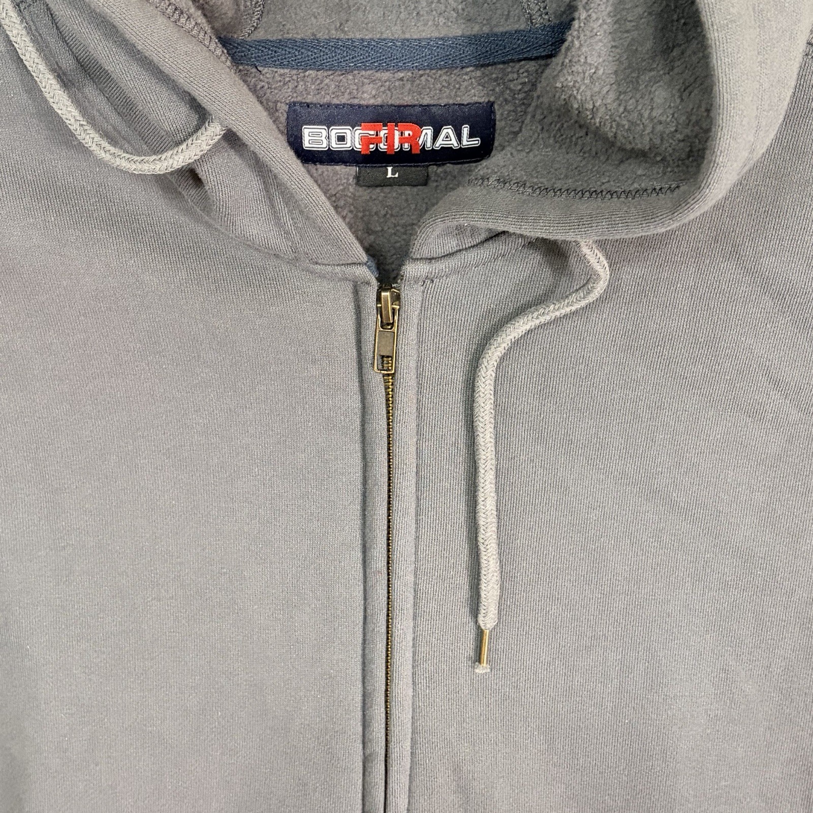 Bocomal FR Jacket Gray Mens Large NFPA 2112 CAT 2 Flame Resistant Work Hoodie