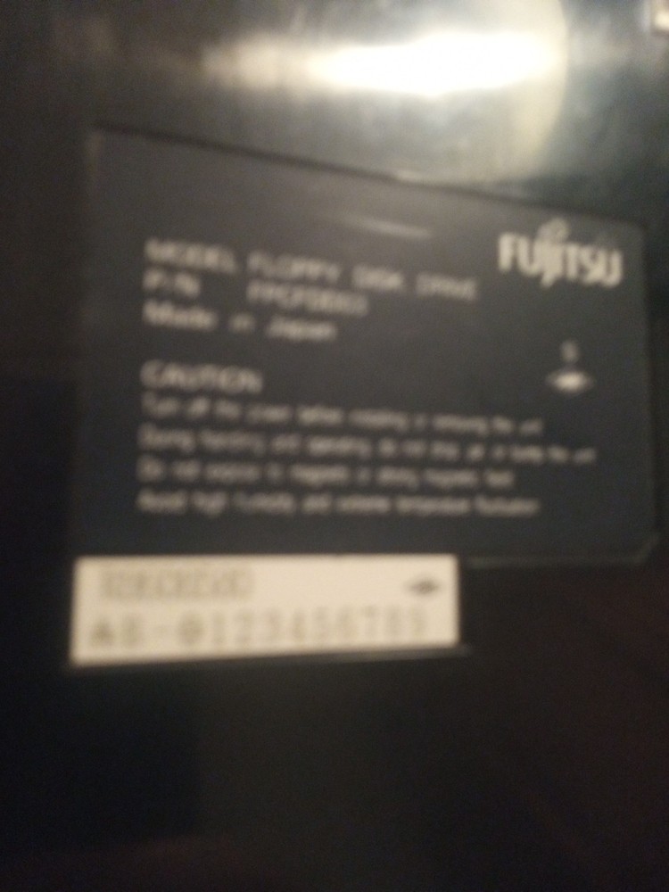 Fujitsu External Floppy Disk Drive FDD, Model FPCFDD03