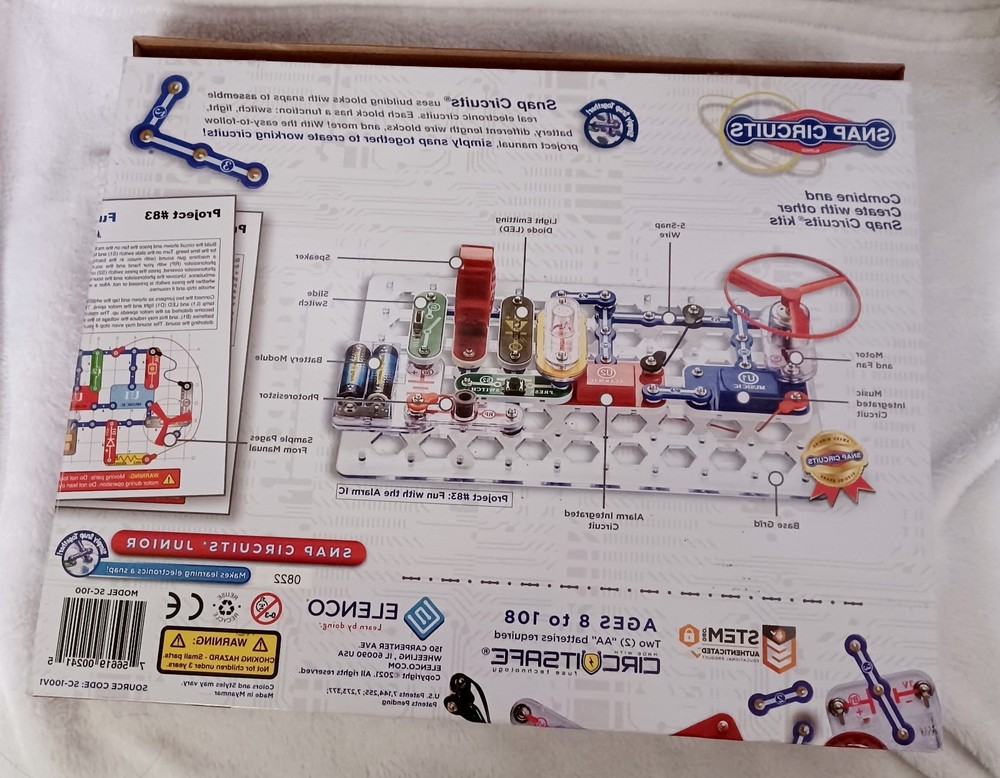 Snap Circuits Jr. 100-In-One Electronics Kit-SC-100