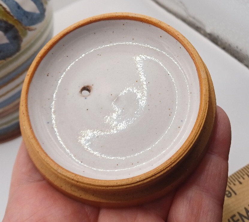 God's Hill Marked CC Pottery Lidded Tea Coffee Pot Server