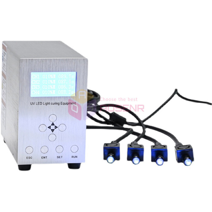 LCD Screen 365nm Spot UV LED Light Source Glue Curing Machine Air Cooling