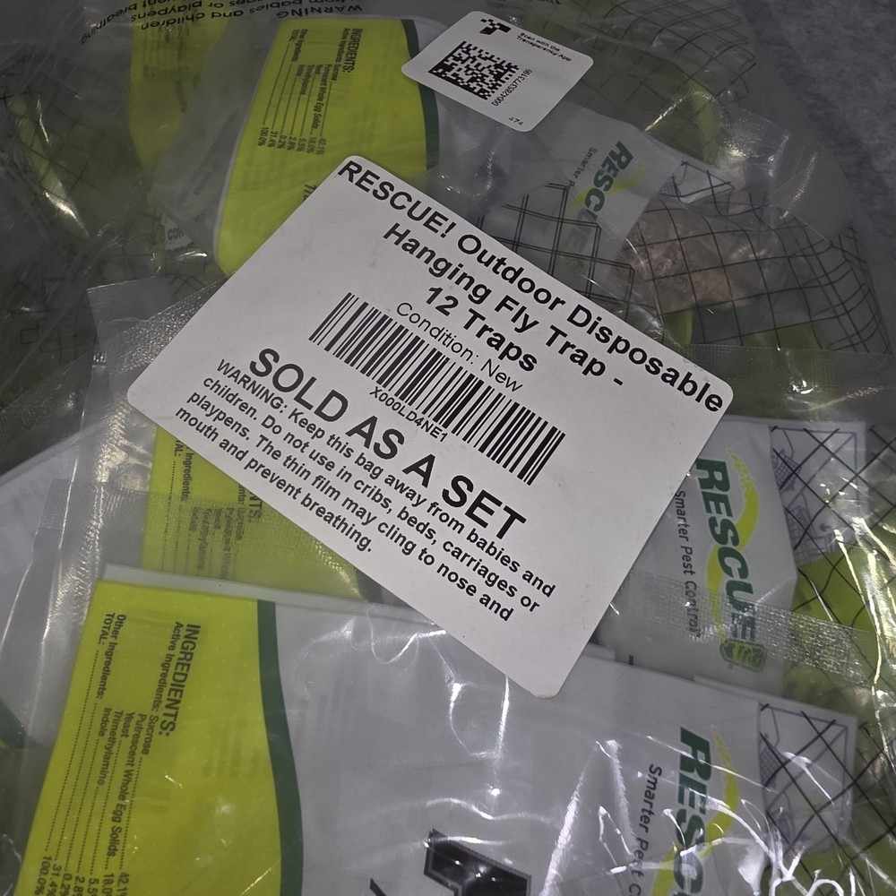 Outdoor Disposable Hanging Fly Trap - 13 Traps