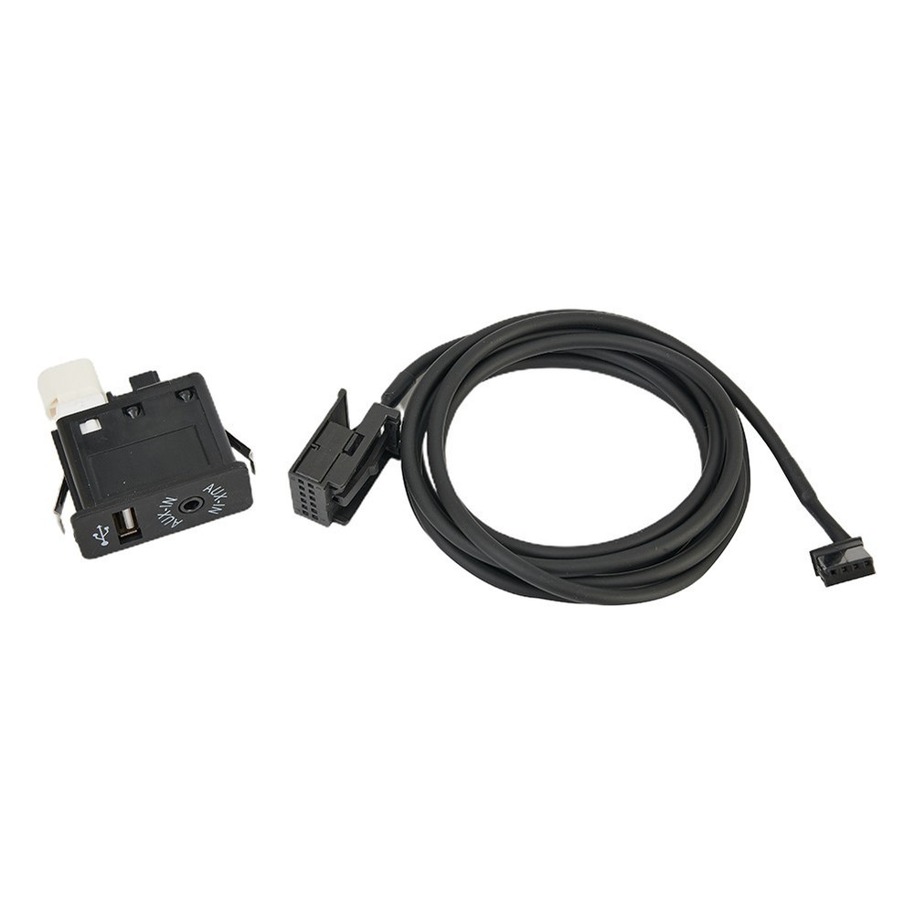 AUX USB Interface Panel Cable Adapter And Socket Plastic Cable For