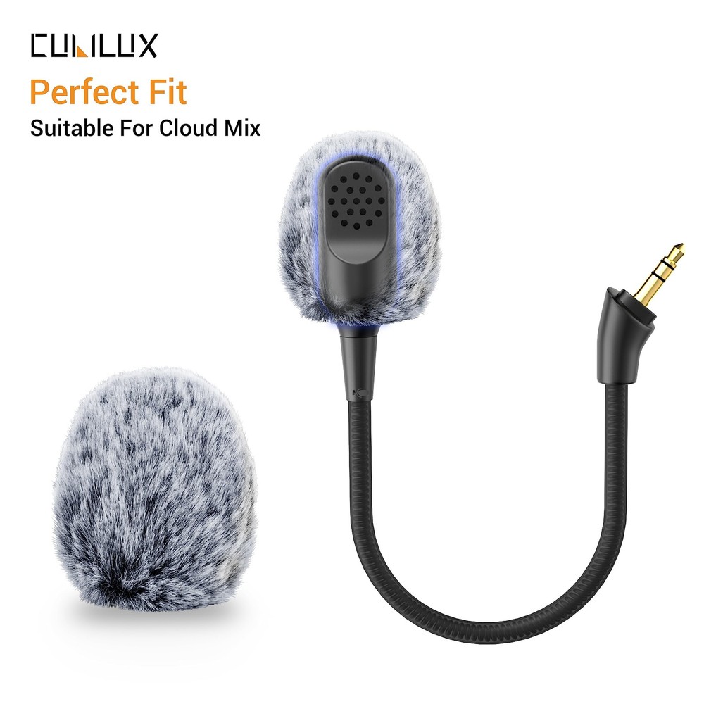 Furry Windscreen for Game Headset, Muff Windshield Windjammer Deadcat,Wind Mu...