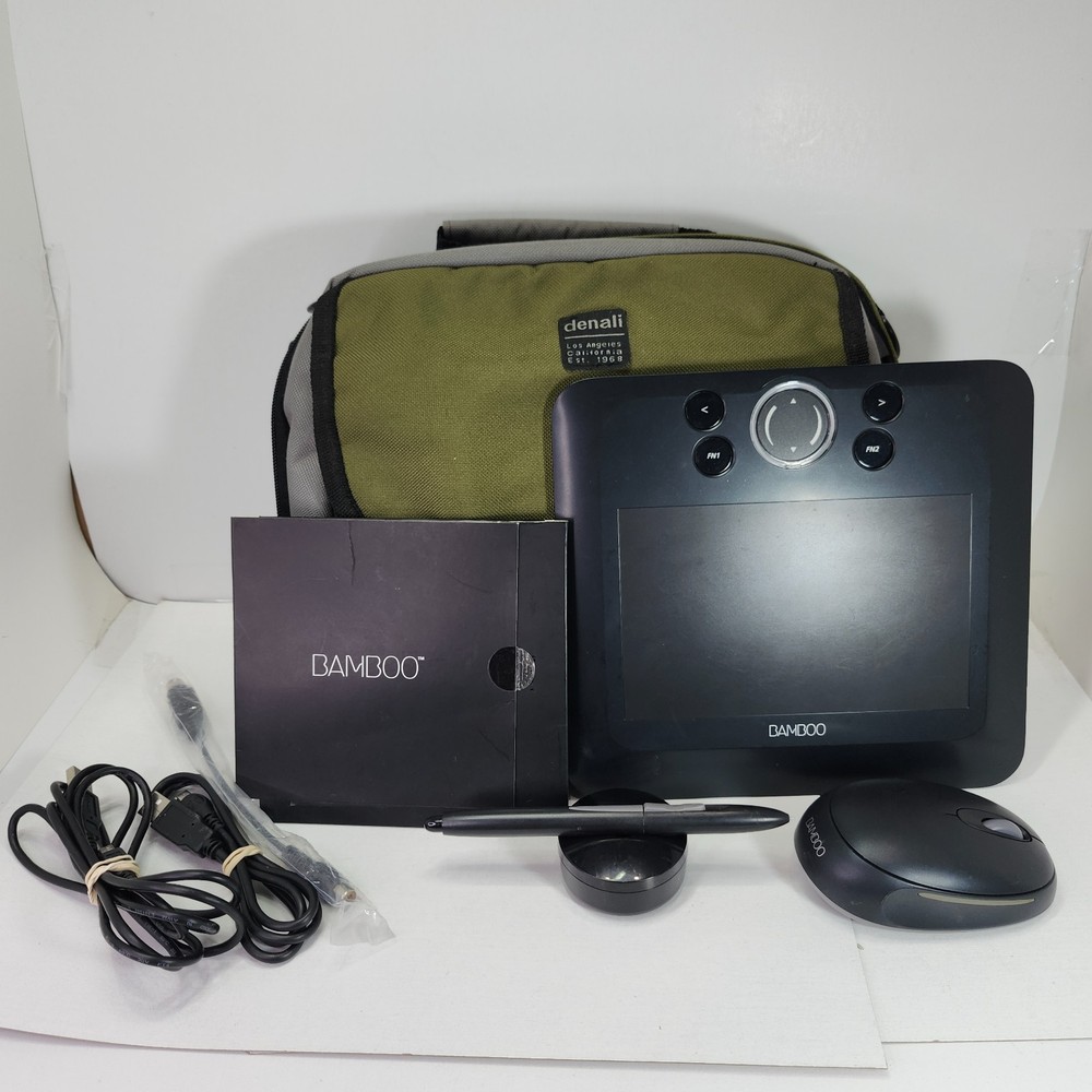 Wacom Bamboo Fun CTE-450 Tablet - Stylus, Mouse, Case, & Software Included!