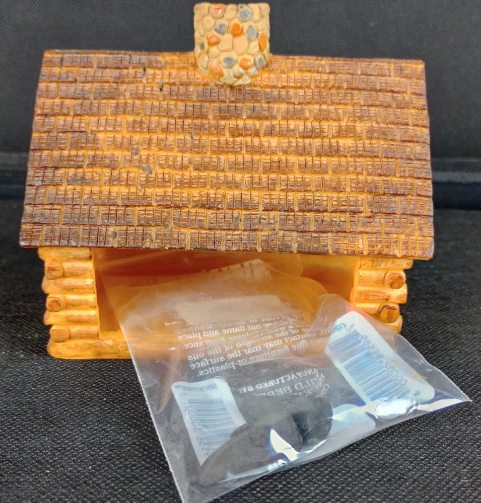 Wildberry Log Cabin Incense Burner w/ Evergreen Cone Samples