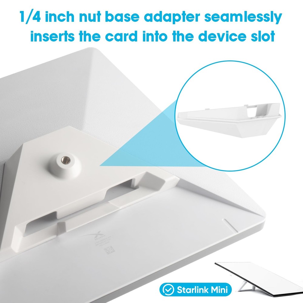 Starlink Mini Adjustable Wall Mounted Kit Accessories, Including 1/4 inch Nut...
