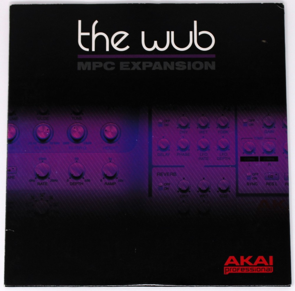 Akai Professional The Wub MPC Expansion Akai Format Sample Library Sampling CD
