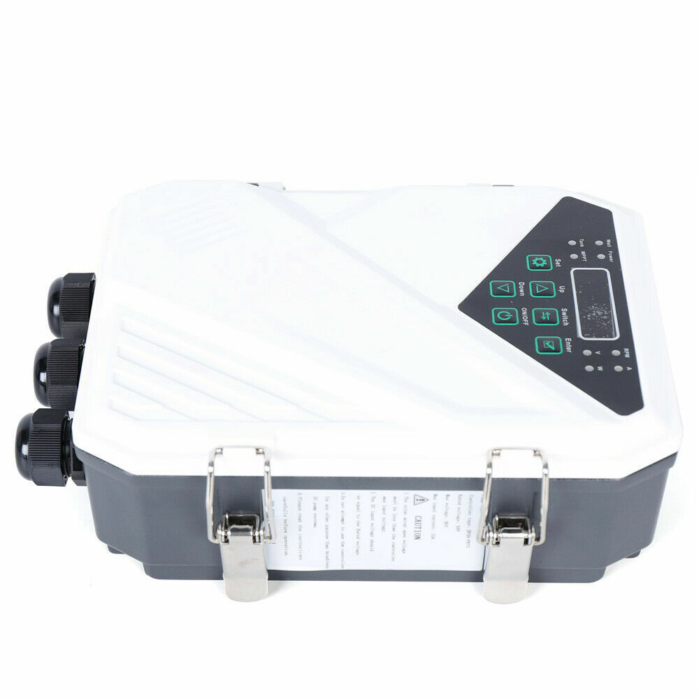 3" DC 48V Solar Water Pump Submersible Deep Bore Well Pump & MPPT Controller USA