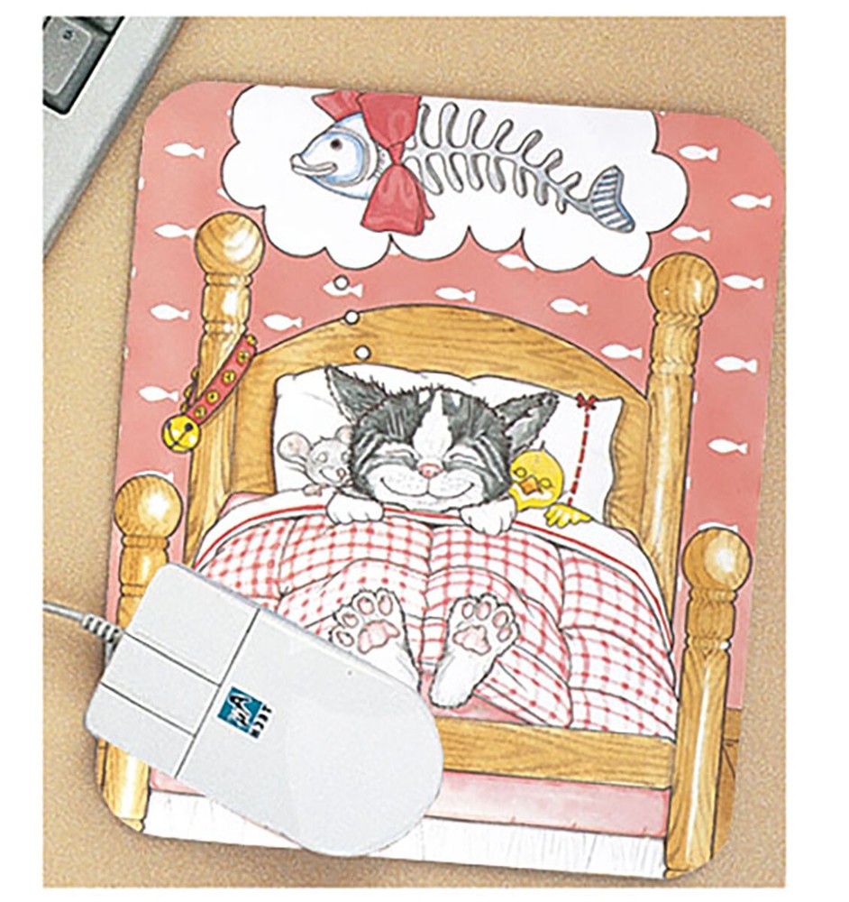 Cat Kitty Dreams Mouse Pad