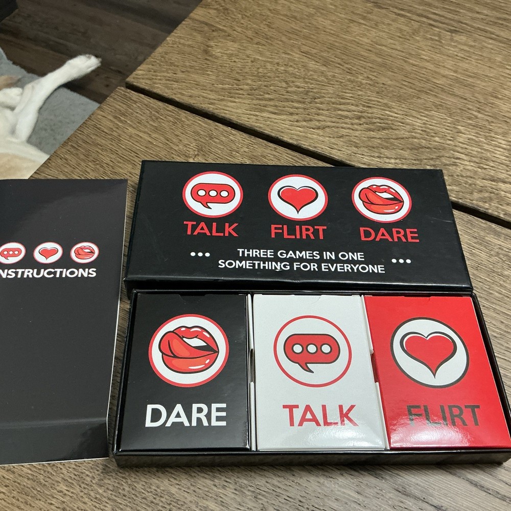 Talk Flirt Dare Card Game