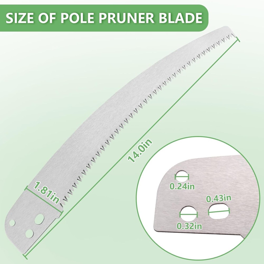 12” Pole Pruner Saw Blade Replacement for Corona Tree Tp3811 Silver