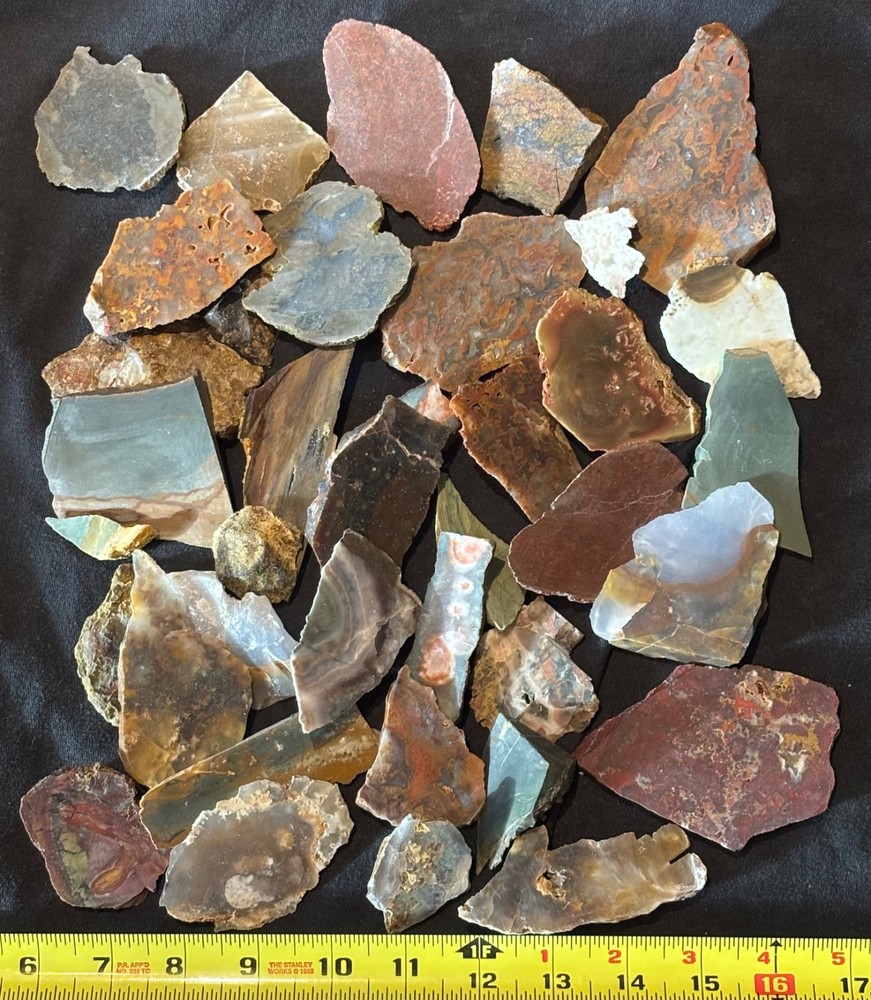 Misc End Cuts ( 12 pounds) Lapidary Tumbling/Cabbing Rough
