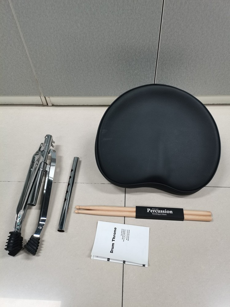 Drum Throne Seat Universal Padded Drum Height Rotatable Adjustable Padded IJKV