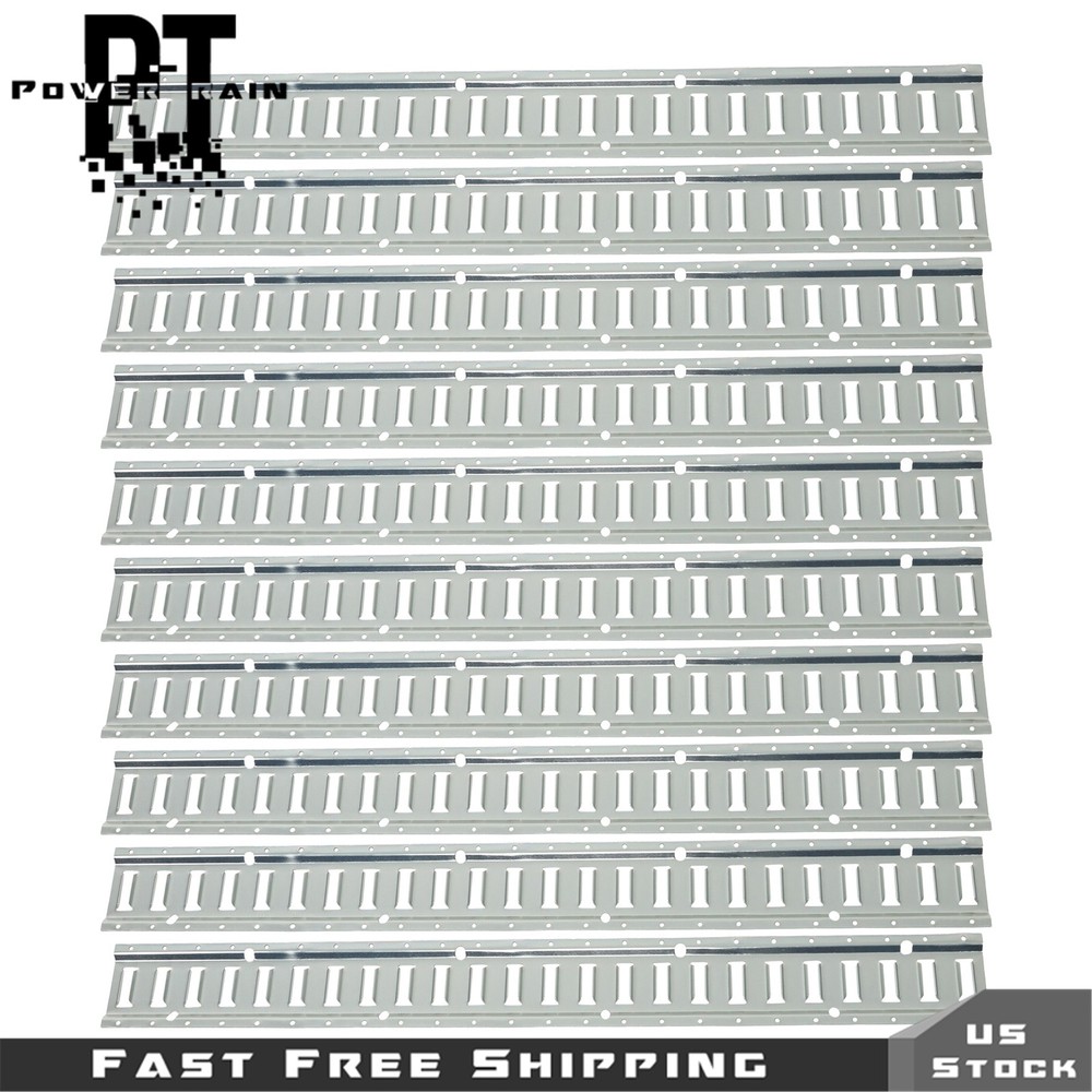 For Cargo Trailer 10 Pack 4' E Track Tie Down Rail Kit Power Coated