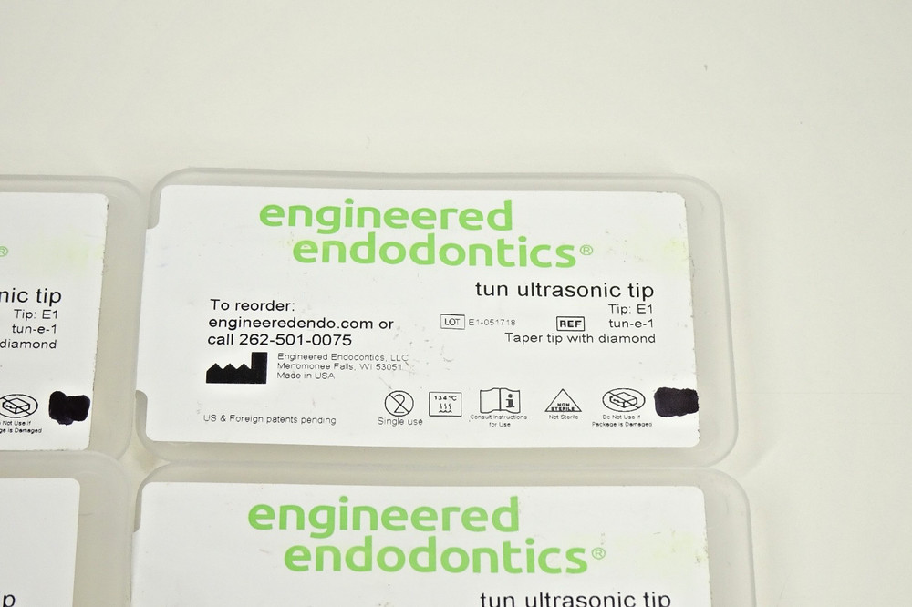 Lot x8) Engineered endontics Tun Ultrasonic Tip E1