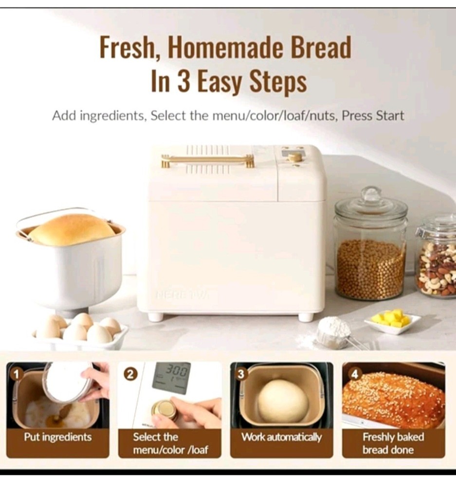 Neretva PE9706U Bread Maker 2 LB 15 Program Automatic Machine New