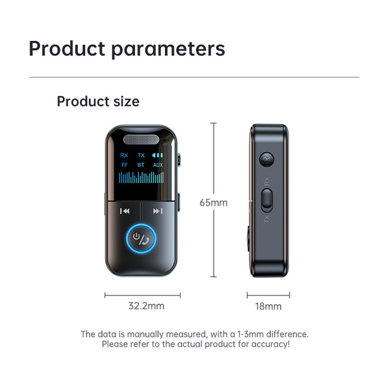 Bluetooth Receiver Transmitter For Headphones/TV/PC/Car Wireless Audio Adapter