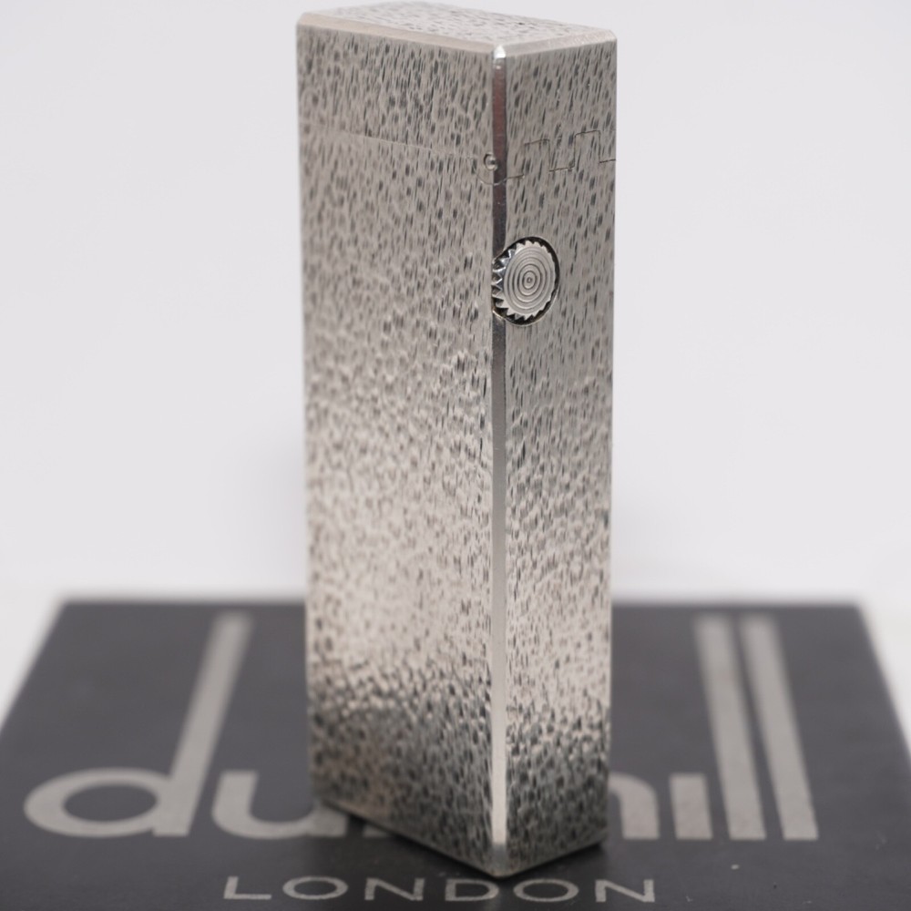 Dunhill Lighter Silver Sand Pattern-Ultrasonically Cleaned_Working