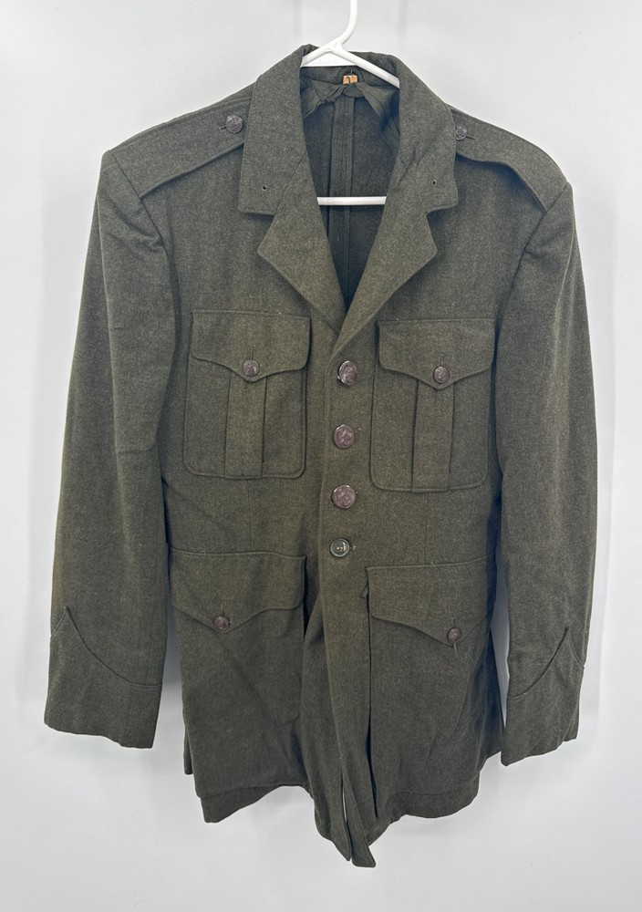 WWII USMC Marines Green Jacket Coat