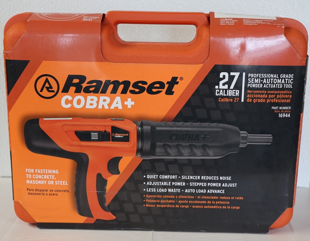 Ramset 16944 Cobra+ 0.27 Caliber Semi-Automatic Powder Actuated Tool
