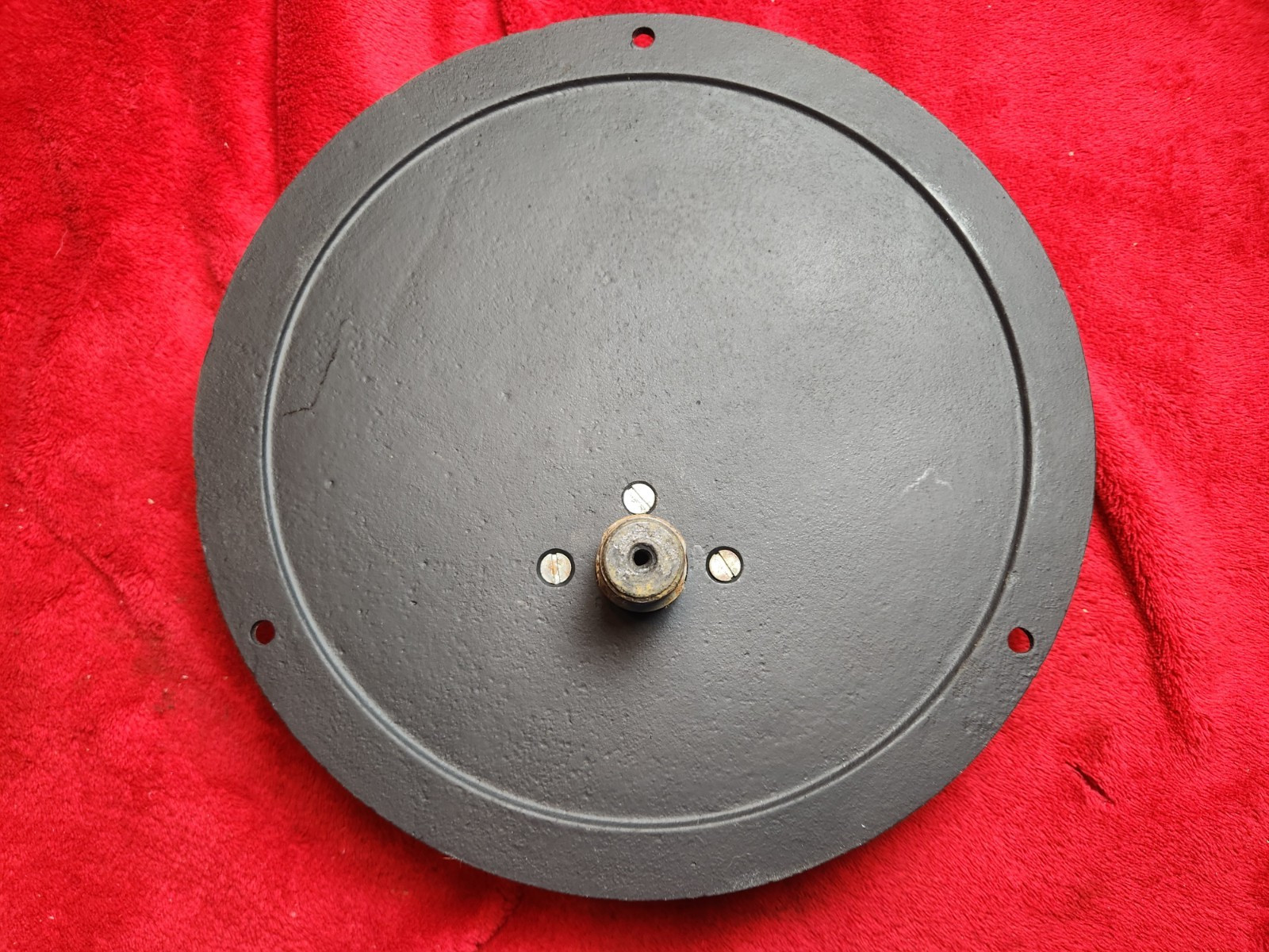 Vintage Brass & Cast Iron United 9" Instrument Pressure Gauge 10 000 psi Nice!!