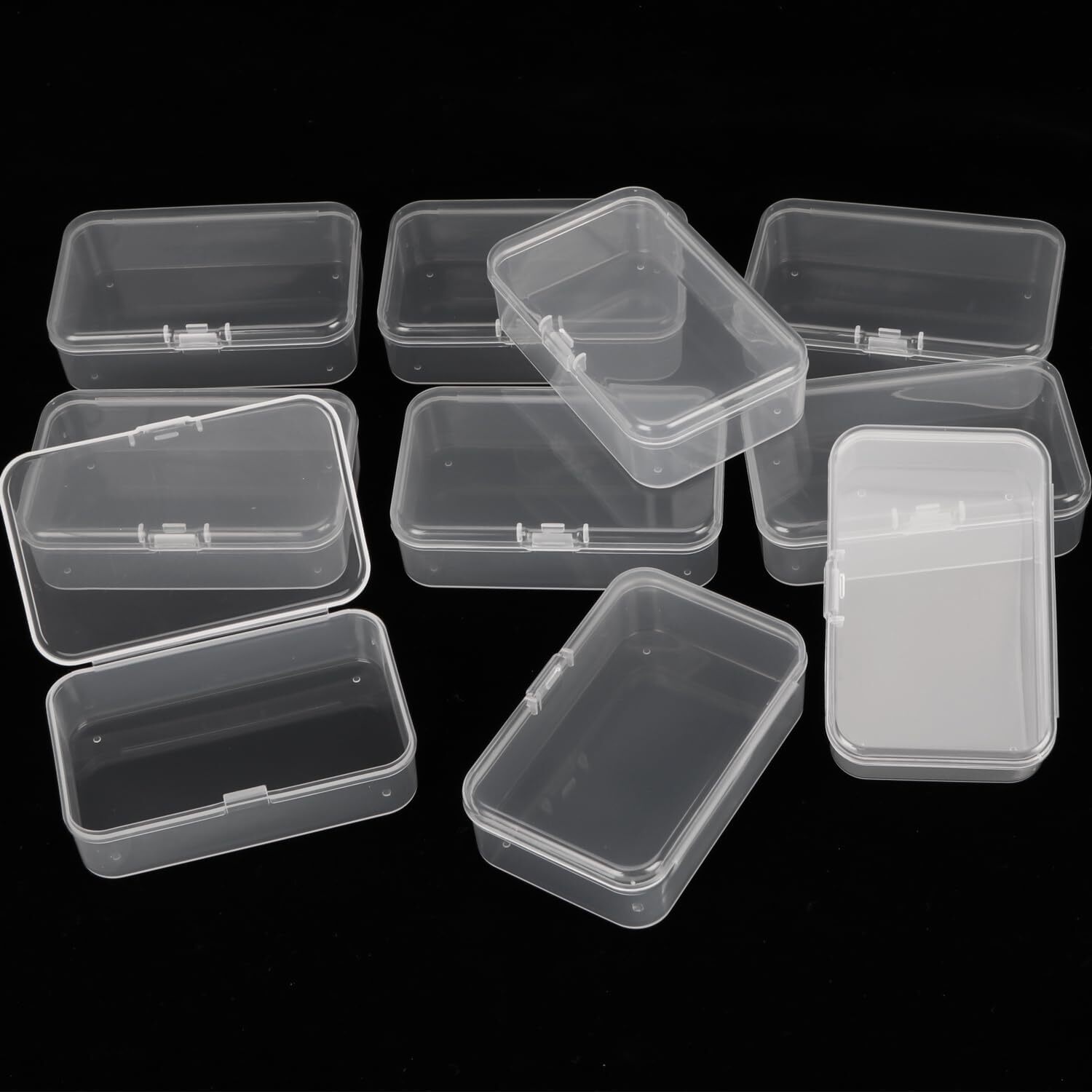 10PCS Small Plastic Storage Container Box DIY Coins Screws Jewelry Charms Travel