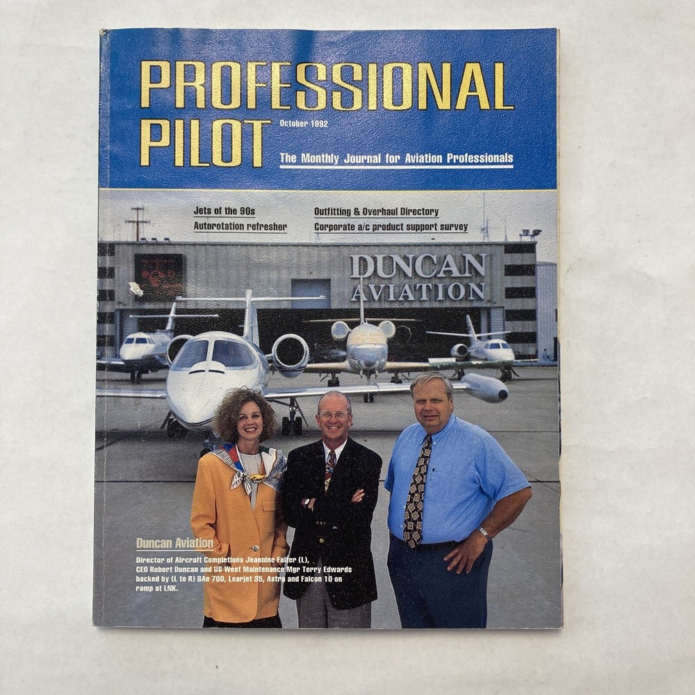 Professional Pilot - October 1992 Issue