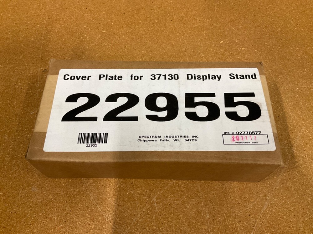 Cover Plate for 37130 Display Stand