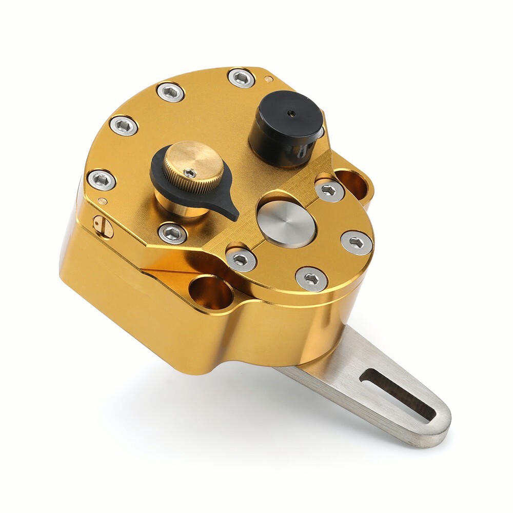 Gold Universal Adjustable Steering Damper Stabilizer Safety Control Off-Road