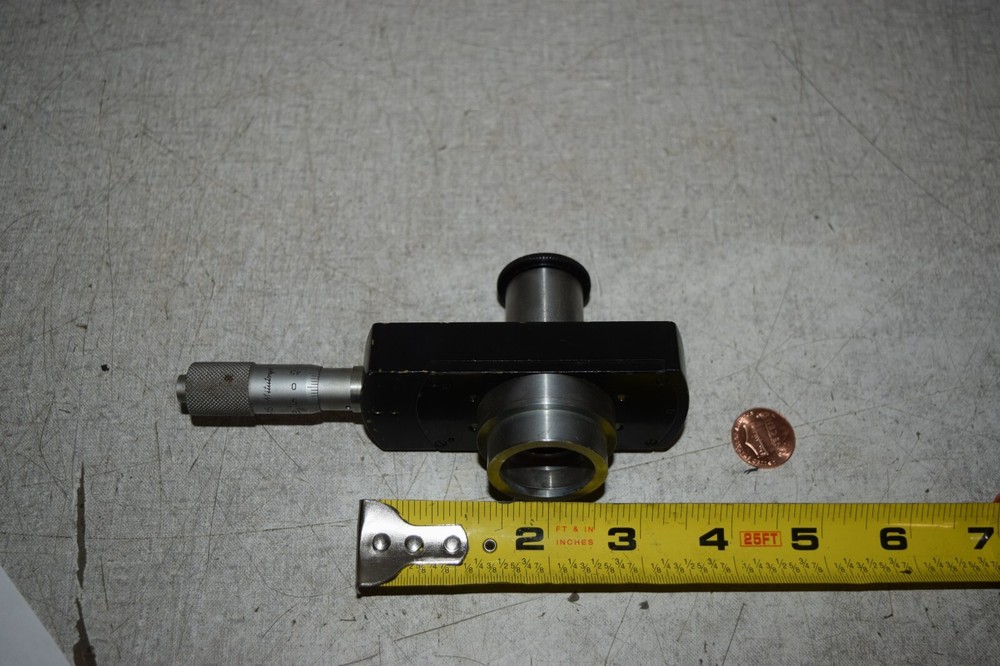 Unitron W10X Eypiece with Mitutoyo Micrometer