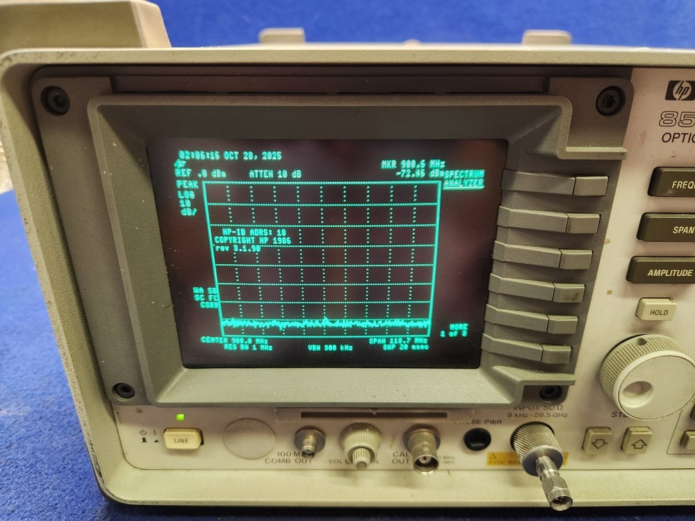 HP HEWLETT PACKARD 8593A OPTION 026 SPECTRUM ANALYZER