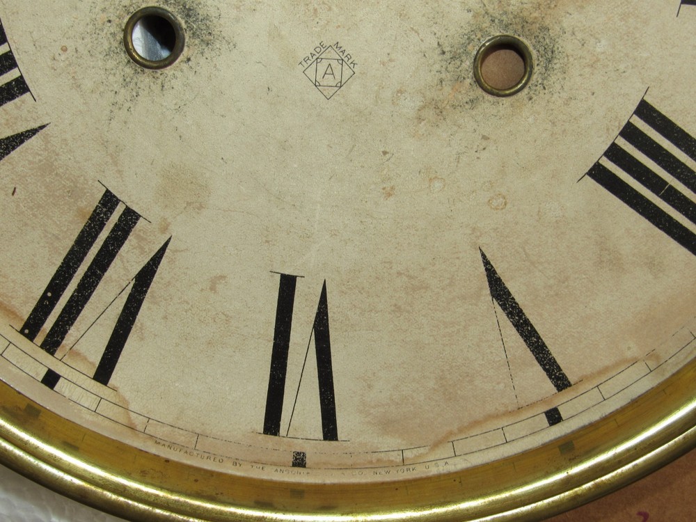Ansonia Nice "Santa Fe" Weights Driven Regulator Wall Clock 8-Day Timepiece