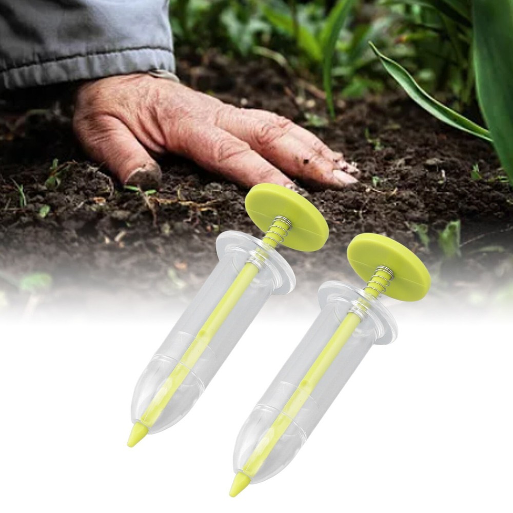 2pcs Mini Sowing Seed Dispenser Sower Small Seed Spreader Adjustable Handheld