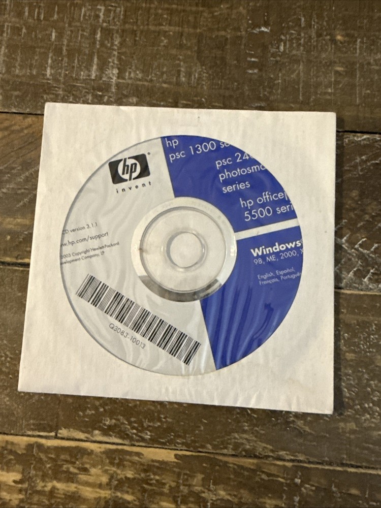 HP PSC 1300 Series Software PC Cd Rom