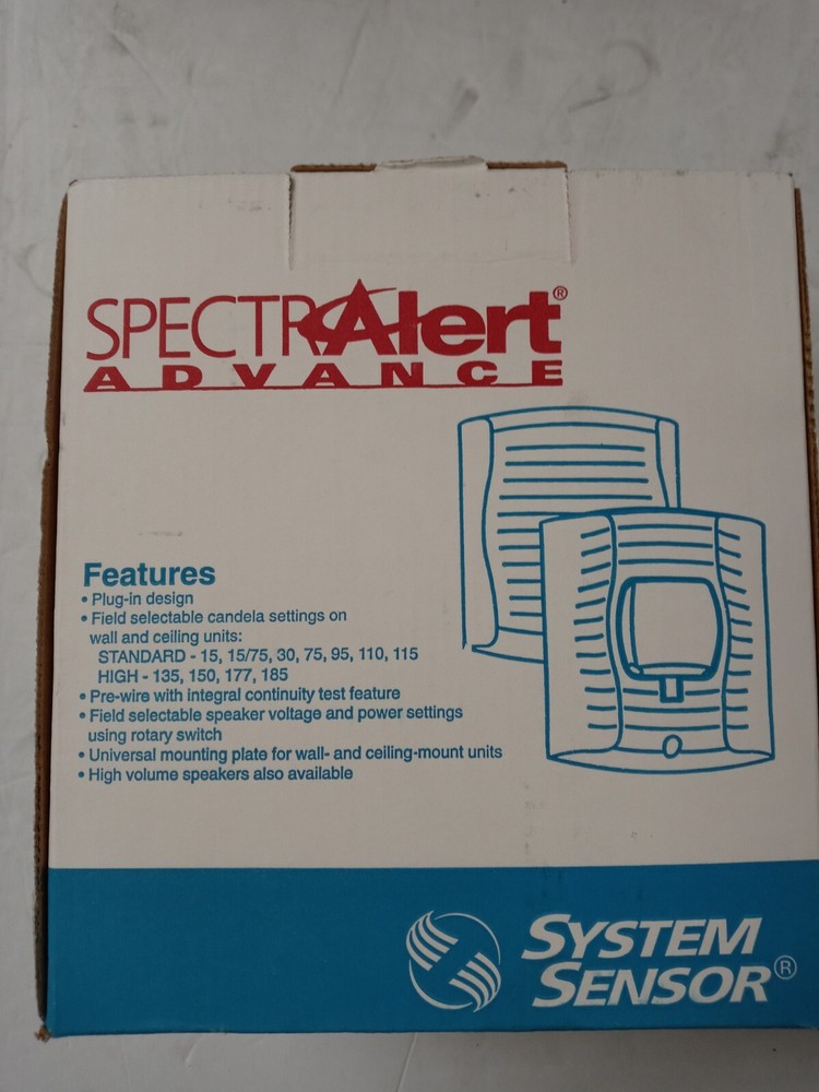 System Sensor SPSRH Wall Mount Speaker/Strobe