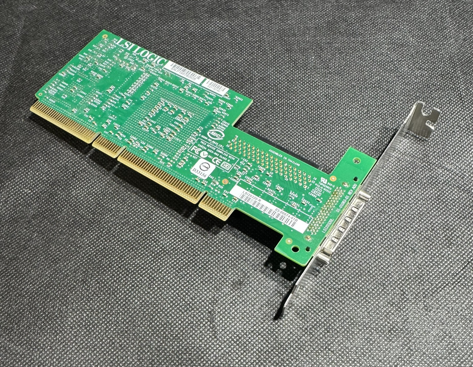 LSI LSI20320-R PCI-X Single Channel Ultra-320 SCSI 133MHz RAID Card, Std Bracket