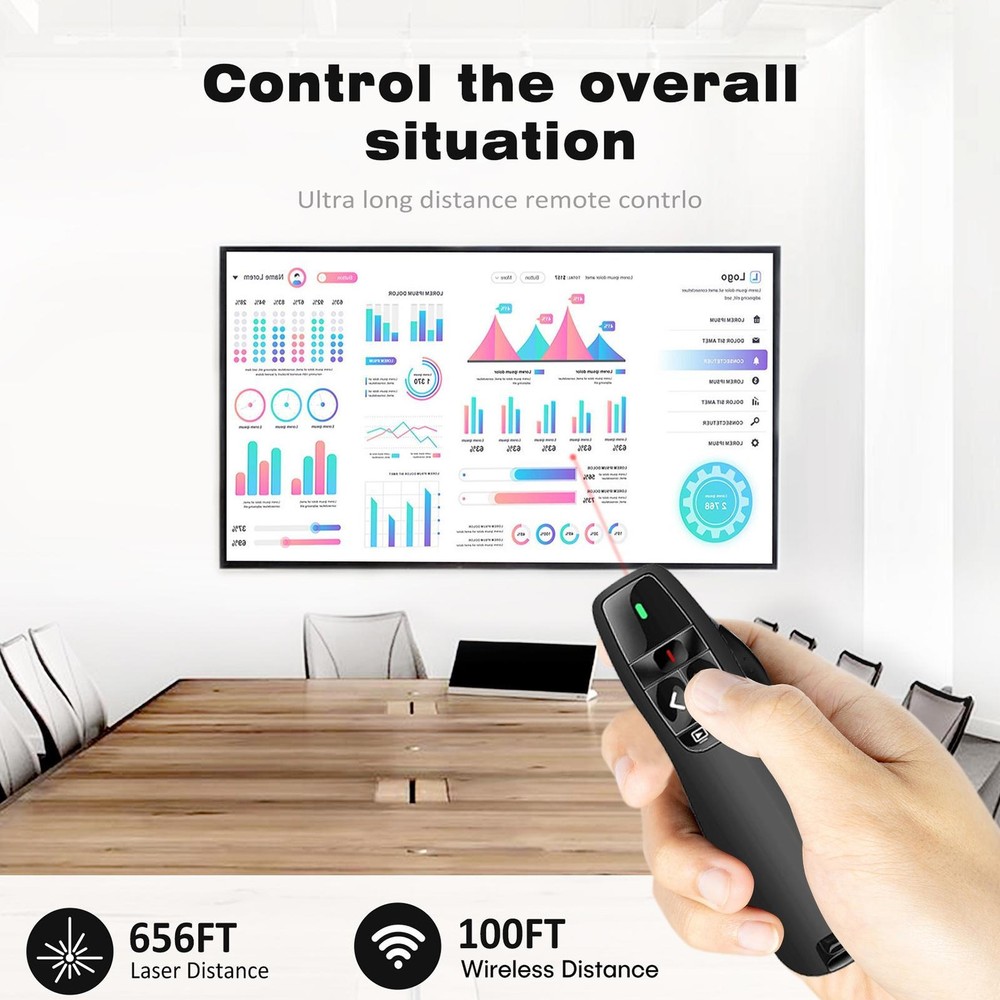 Wireless Presenter Remote Presentation Pointer Clicker Powerpoint Remote Clicker