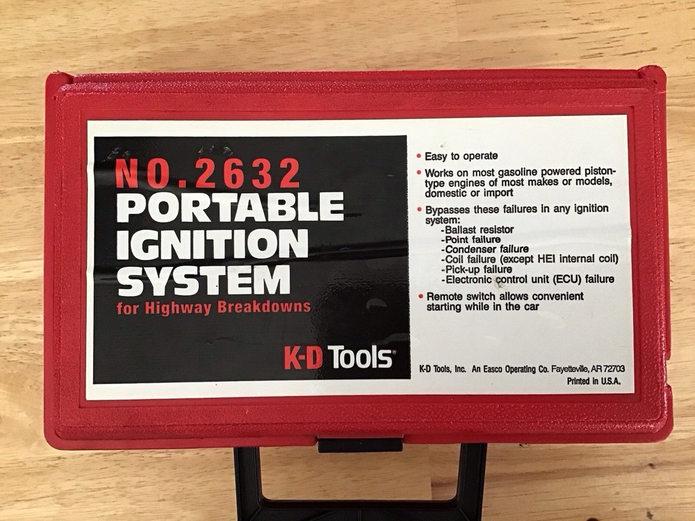 K-D Tools Portable Ignition System K-D2632 Breakdowns Ford GM Chrysler like new