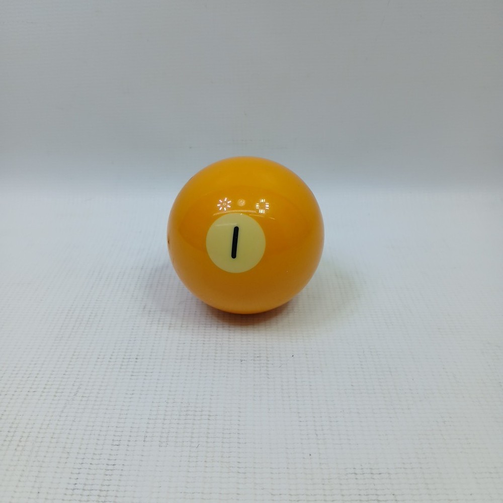 Vintage #1 Pool Table Replacement Ball 2 1/4" Yellow