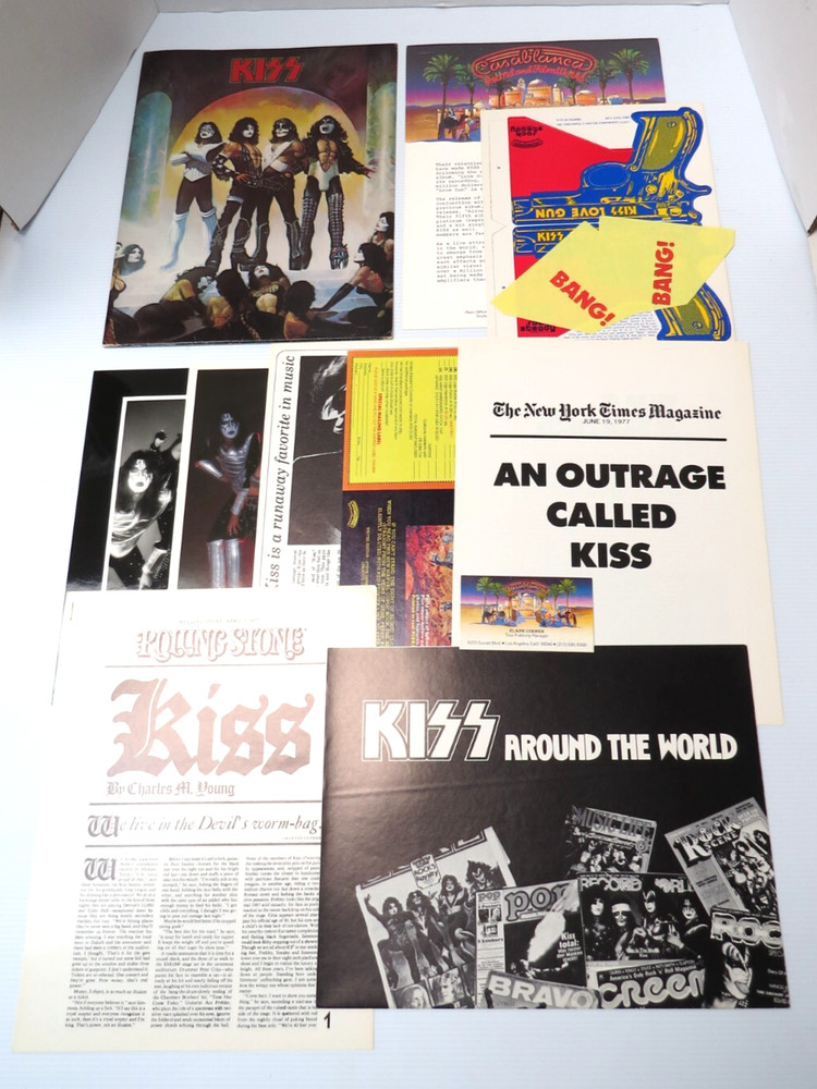 KISS LOVE GUN PROMOTIONAL PRESS KIT CASABLANCA AUCOIN 1977 RARE