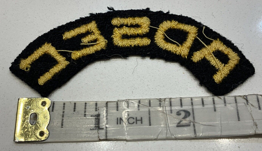 Original WWII U.S. Army ADSEC Advanced Section Communication Zone Felt Patch