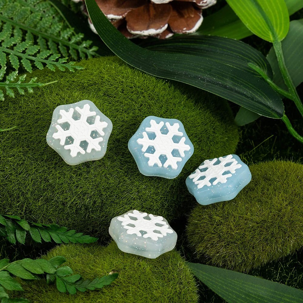 GeekShare Transparent Snow Thumb Grip Cap Nintendo Switch & Lite & Switch Oled