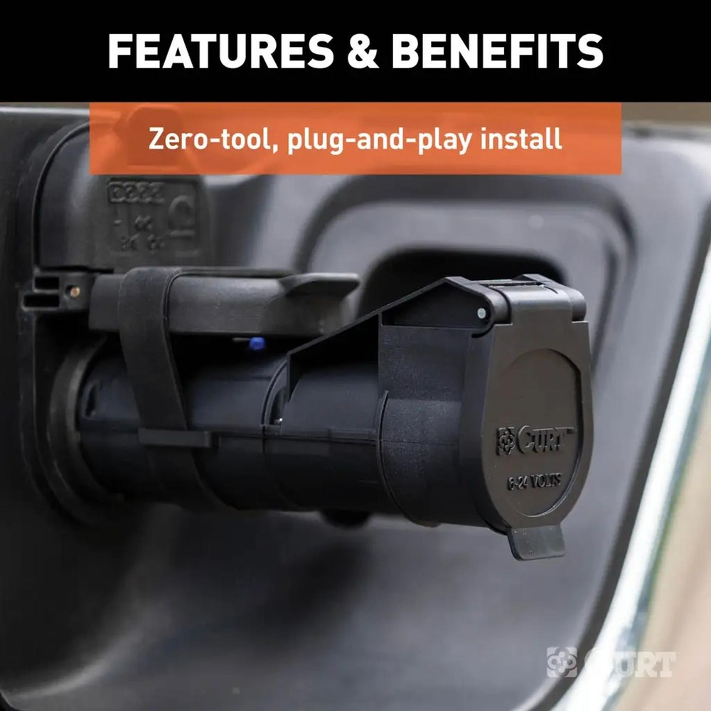 Curt Echo Rear Electric Trailer Brake Bluetooth Controller w/ Override Button